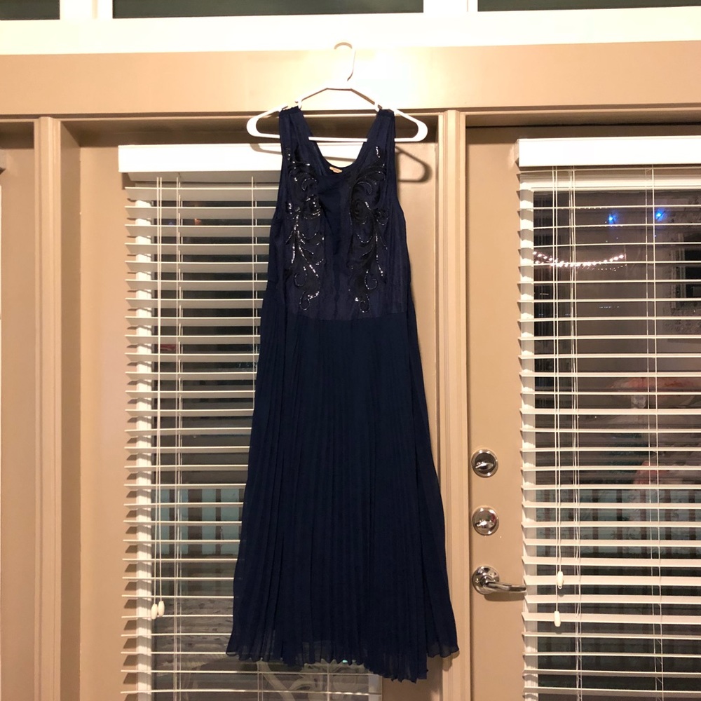 Western inspired blue evening dress!